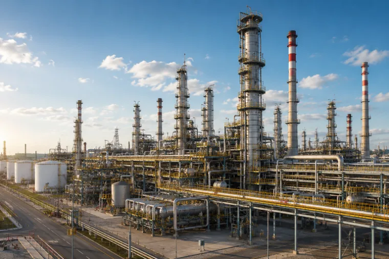Газоперерабатывающий завод под охраной